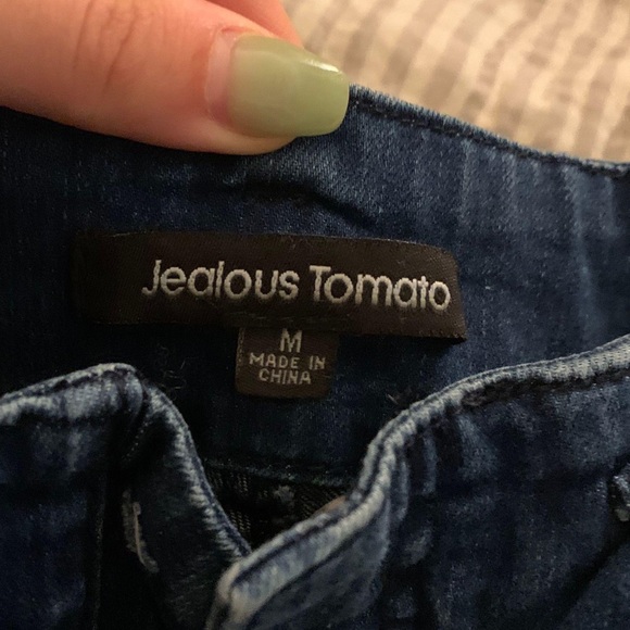 Jealous Tomato High Waisted Flare Jeans - Picture 3 of 3